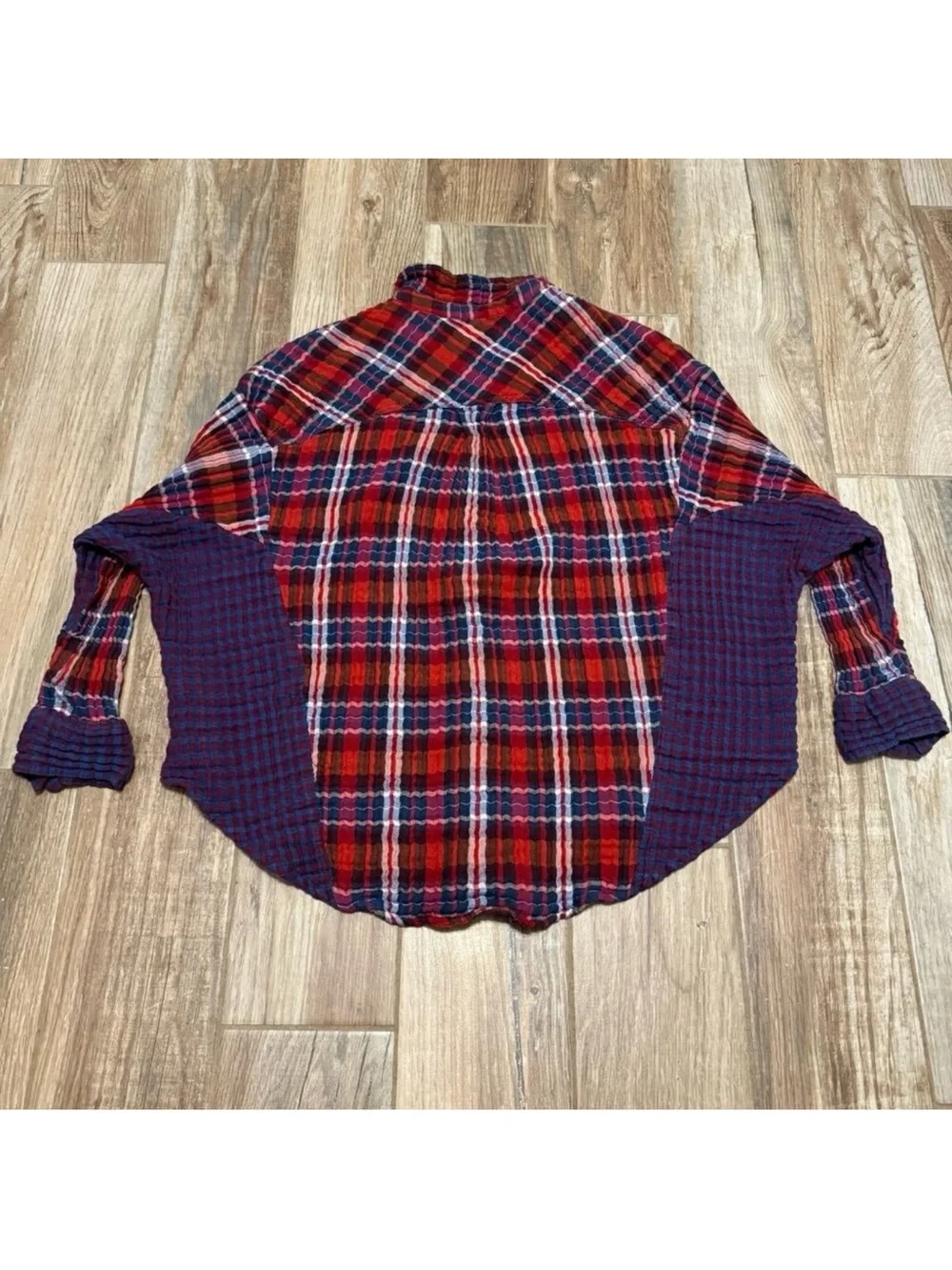 Free People One Of The Guys Cotton Plaid Shirt